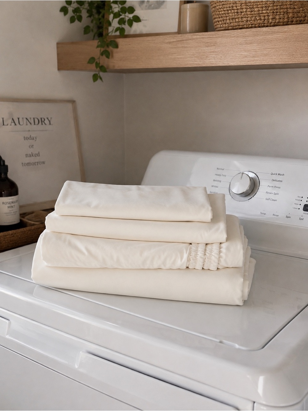 Bedsure organic bamboo sheet set with pillow cases